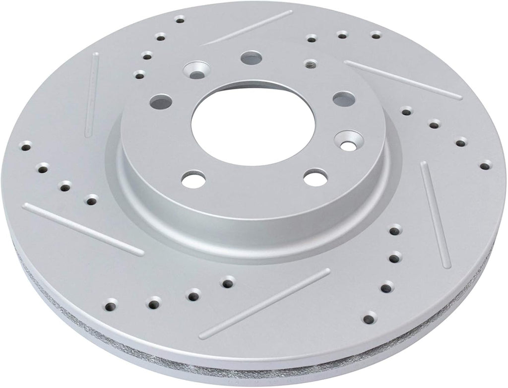 TRQ Front Ceramic Pads Performance Rotors & Caliper Kit Compatible with 2006-2012 Ford Fusion 2007-2012 Lincoln MKZ 2006 Lincoln Zephyr 2006-2011 Mercury Milan