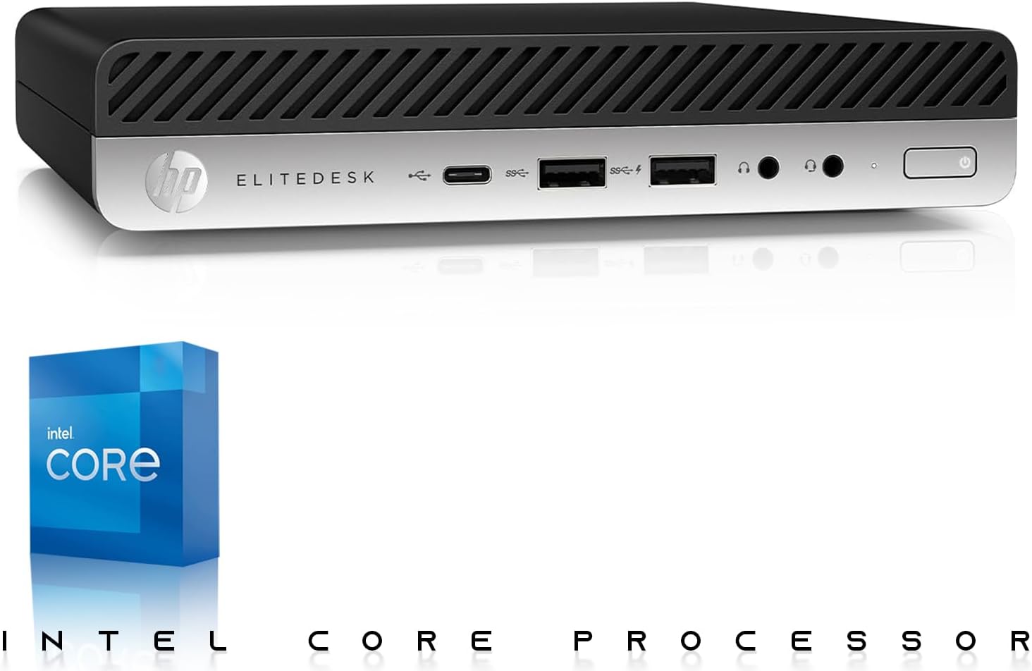 HP G3 Tiny Mini Desktop PC, Intel Core i5, 16GB RAM, 1TB SSD with 24 inch Curved Monitor, AI Enabled RGB Keyboard Mouse, RGB Soundbar and Webcam Windows 11 (Renewed)