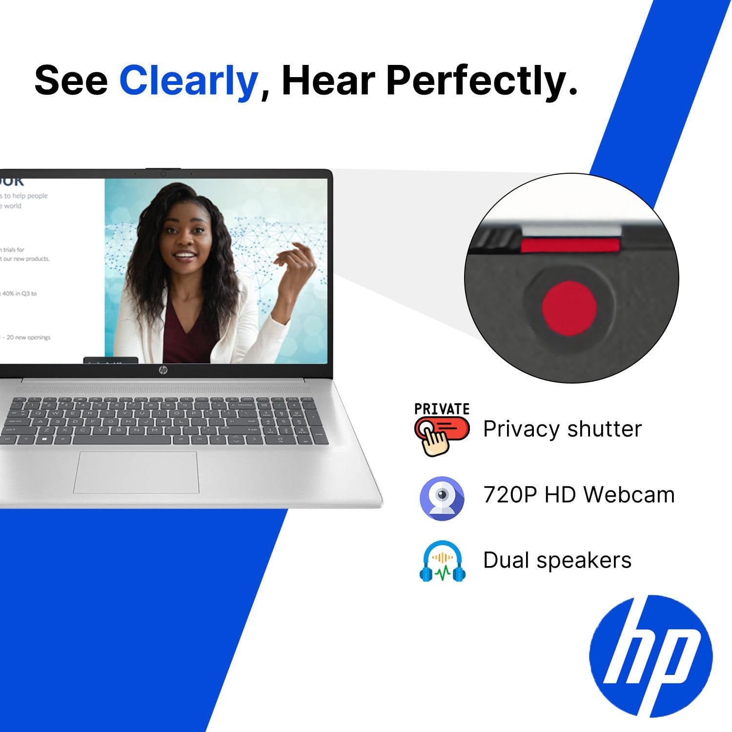 HP Touchscreen Laptop • 15.6 FHD IPS Display • 2026 Edition • AMD Ryzen 5 7520U • 8GB LPDDR5 • 256GB PCIe SSD • Copilot AI • Wi-Fi 6 • Numeric Keypad • Windows 11 • for Business & Student • w/o Mouse