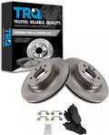 TRQ Front Brake Pad and Rotor Set Ceramic Compatible with 2006-2009 Land Rover Range Rover