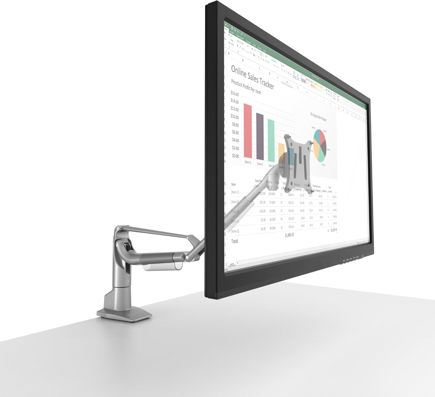 Kanto DMS1000S Monitor ARM for Monitors 17-32