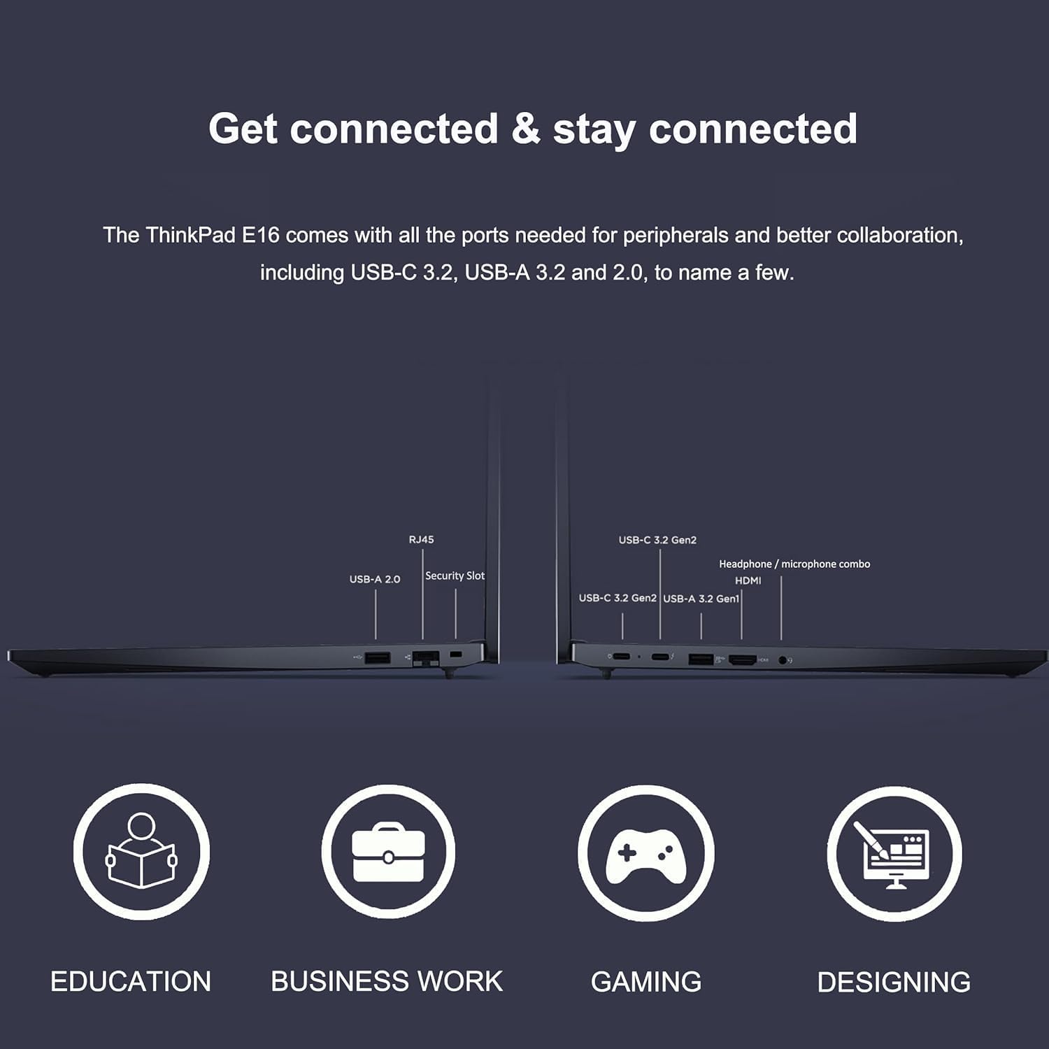 Lenovo ThinkPad E16 Business Laptop (16' FHD+ Touchscreen, Intel 13th Gen 10-Core i5-1335U, 16GB RAM, 512GB SSD), Backlit, Fingerprint Reader, FHD Webcam, Ethernet, Wi-Fi 6, Win 11 Pro, Black