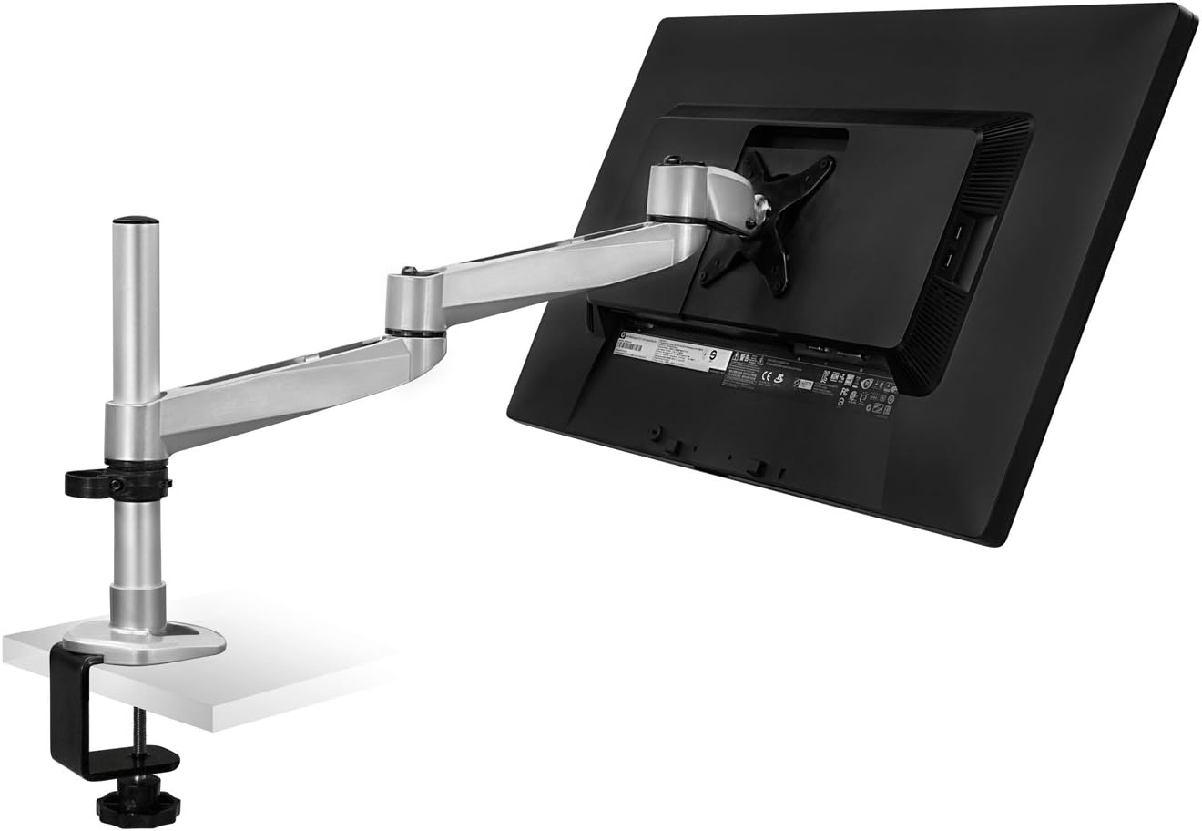 Mount-It! Articulating Single Arm Computer Monitor Desk Mount for 24-Inch Monitors (MI-33116)
