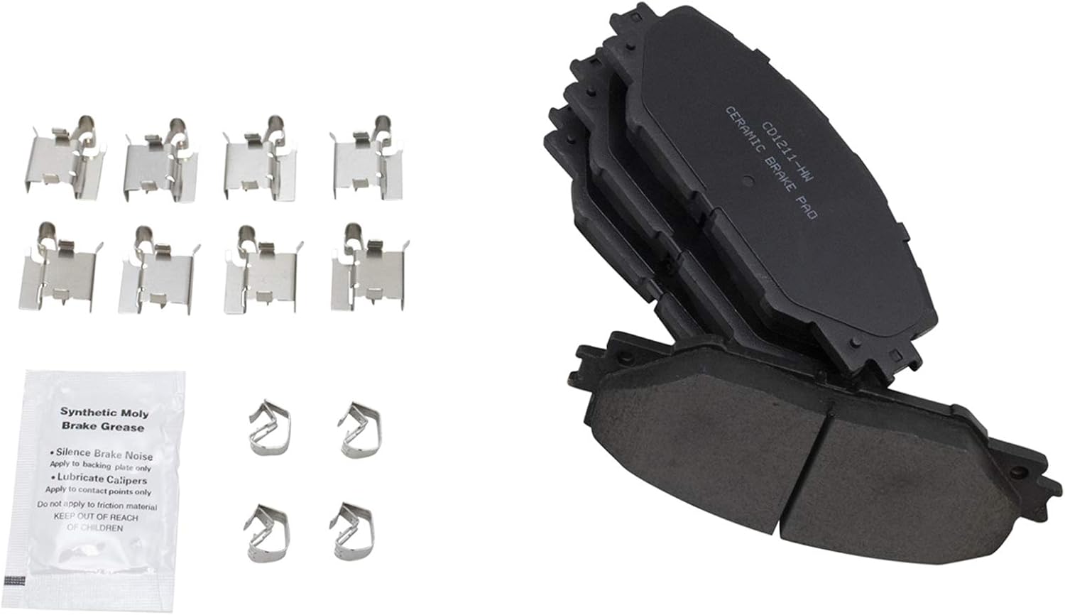 TRQ Performance Front Brake Pad and Rotor Set Ceramic Vented Coated Rotors Calipers Compatible with 2006-2012 Toyota RAV4