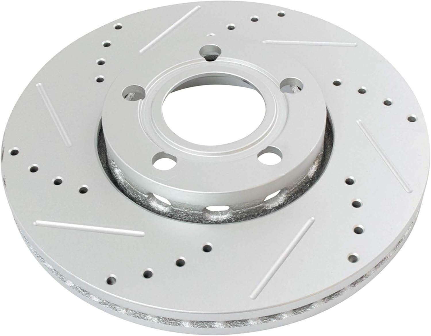 TRQ Performance Front Brake Pad and Rotor Set Ceramic Vented Coated Rotors Calipers Compatible with 2005-2006 Audi A4 A4 Quattro