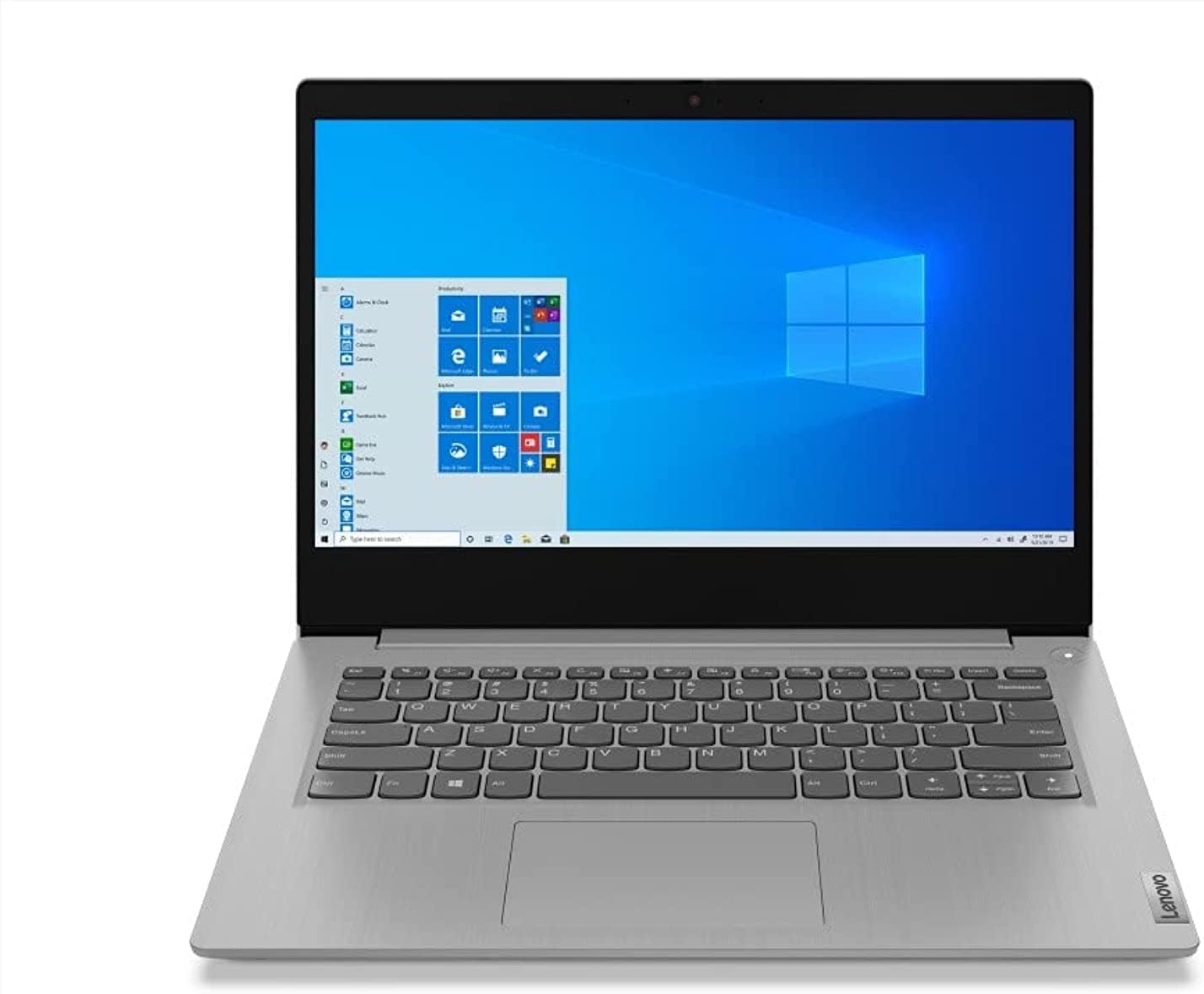 Lenovo IdeaPad 3i Laptop 10th Gen i5 10210U, 14' FHD 1080p, 8GB DDR4, 512GB SSD Win 11 Home Platinum Grey