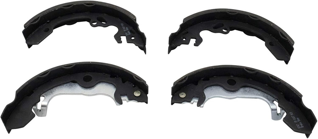 TRQ Performance Front and Rear Brake Pad & Rotor, Shoe & Drum Kit Compatible with 2000-2004 Ford Focus