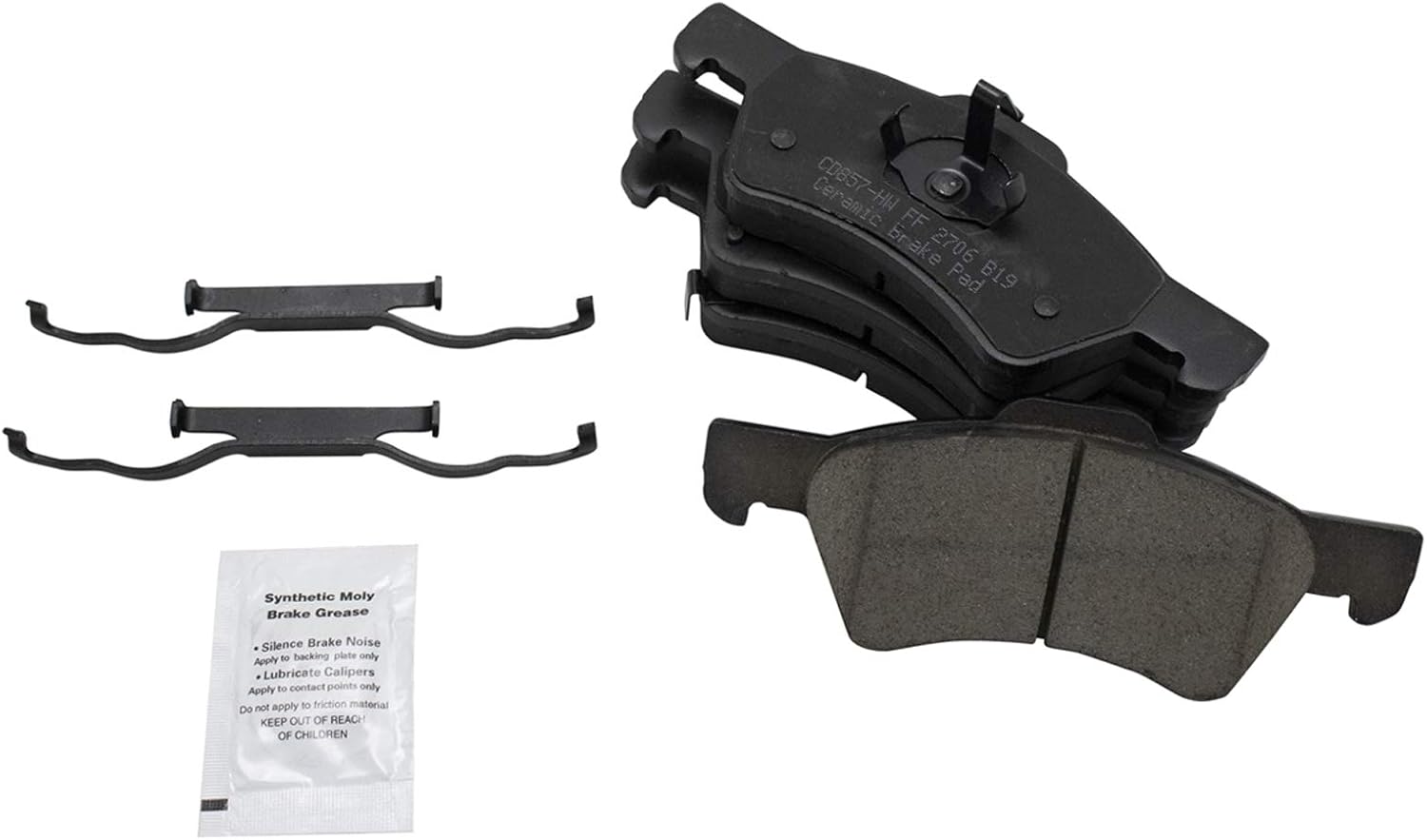 TRQ Performance Front Brake Pad and Rotor Set Ceramic Drilled Slotted Coated Vented Rotors Calipers Compatible with 2001-2007 Chrysler Town & Country 2001-2007 Dodge Caravan Grand Caravan