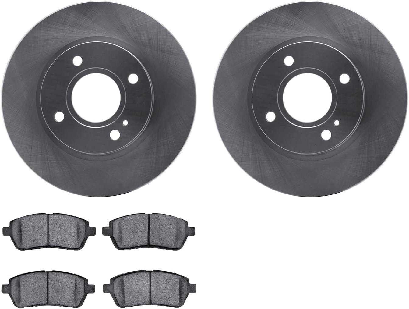 Dynamic Friction Company Front Brakes and Rotors| Automotive Replacement Brake Kits| Front 5000 Advanced Brake Pads and Rotors Kit| Fits 2011-2019 Ford Fiesta, 2016-2017 Ford Figo