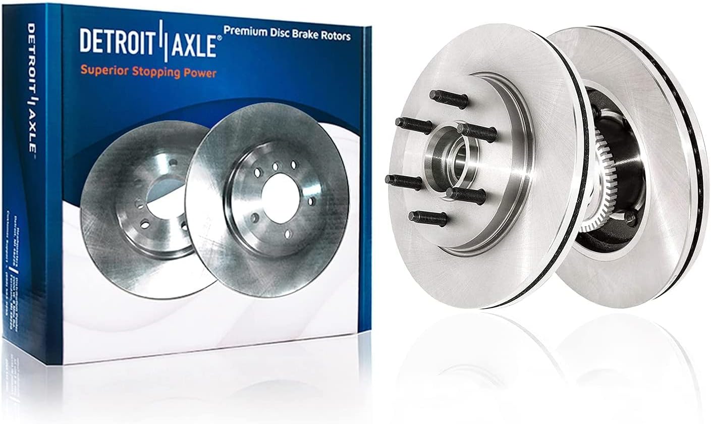 Detroit Axle - RWD Front Brake Kit for 2006 2007 2008 Lincoln Mark LT 2005-2008 Ford F-150 Brake Calipers w/Bracket Disc Brake Rotors Ceramic Brakes Pads w/Hardware Replacement