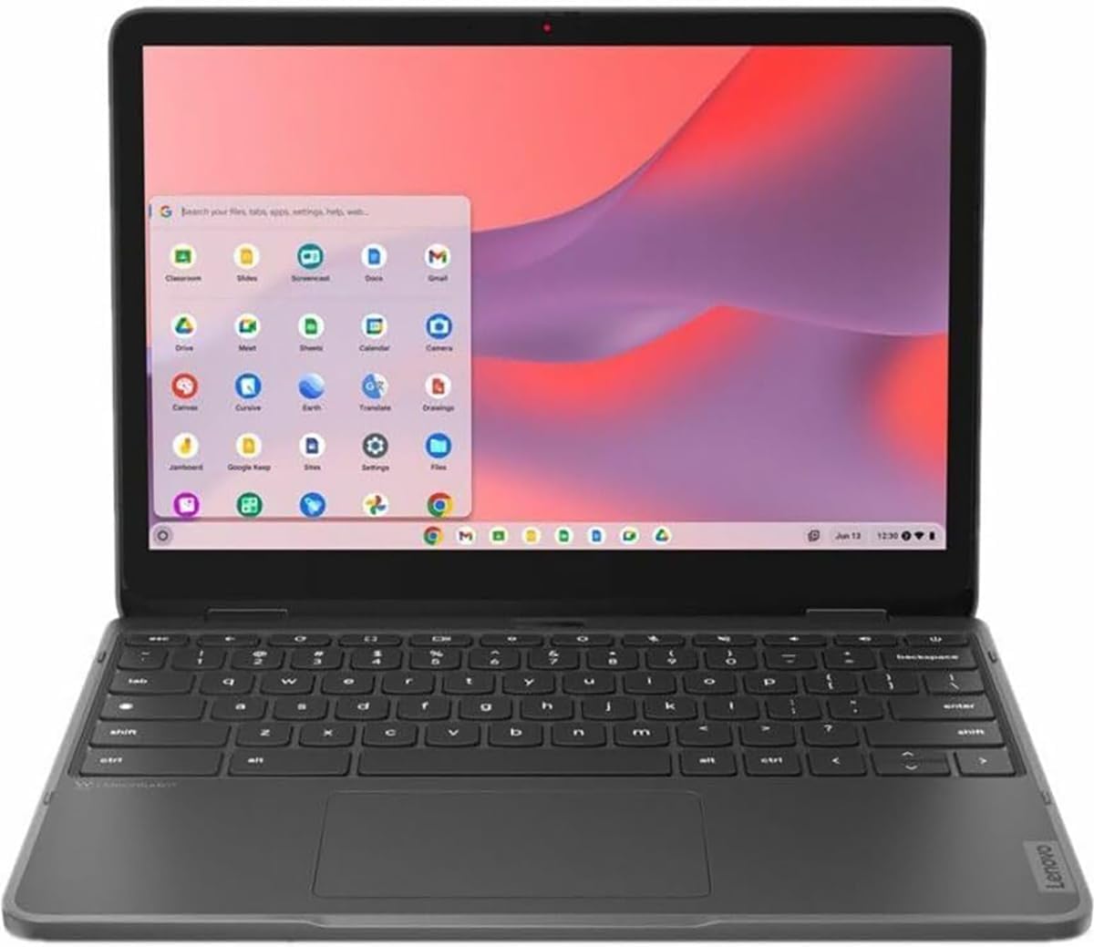 Lenovo 500e Yoga Chromebook Gen 4 82W40009US 12.2' Touchscreen Convertible 2 in 1 Chromebook - WUXGA - 1920 x 1200 - Intel N100 Quad-core (4) - 4 GB (Total RAM + On-Board Memory) - 32 GB