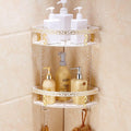 Towel Rack Platinum European Towel Rack Bar Rail, Space Aluminum Gold Towel Shelf, Tissue Paper Holder, Bathroom Accessories Set Bathroom Hardware/Double Corner Basket The New