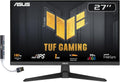 ASUS TUF Gaming 27' 1080P FHD IPS Monitor with 1ms Response Time, 180Hz Refresh Rate, Anti Glare, Flicker Free, VESA Mount, Built-in Speakers, Displayport, HDMI & Dockztorm USB Port Expander, Black