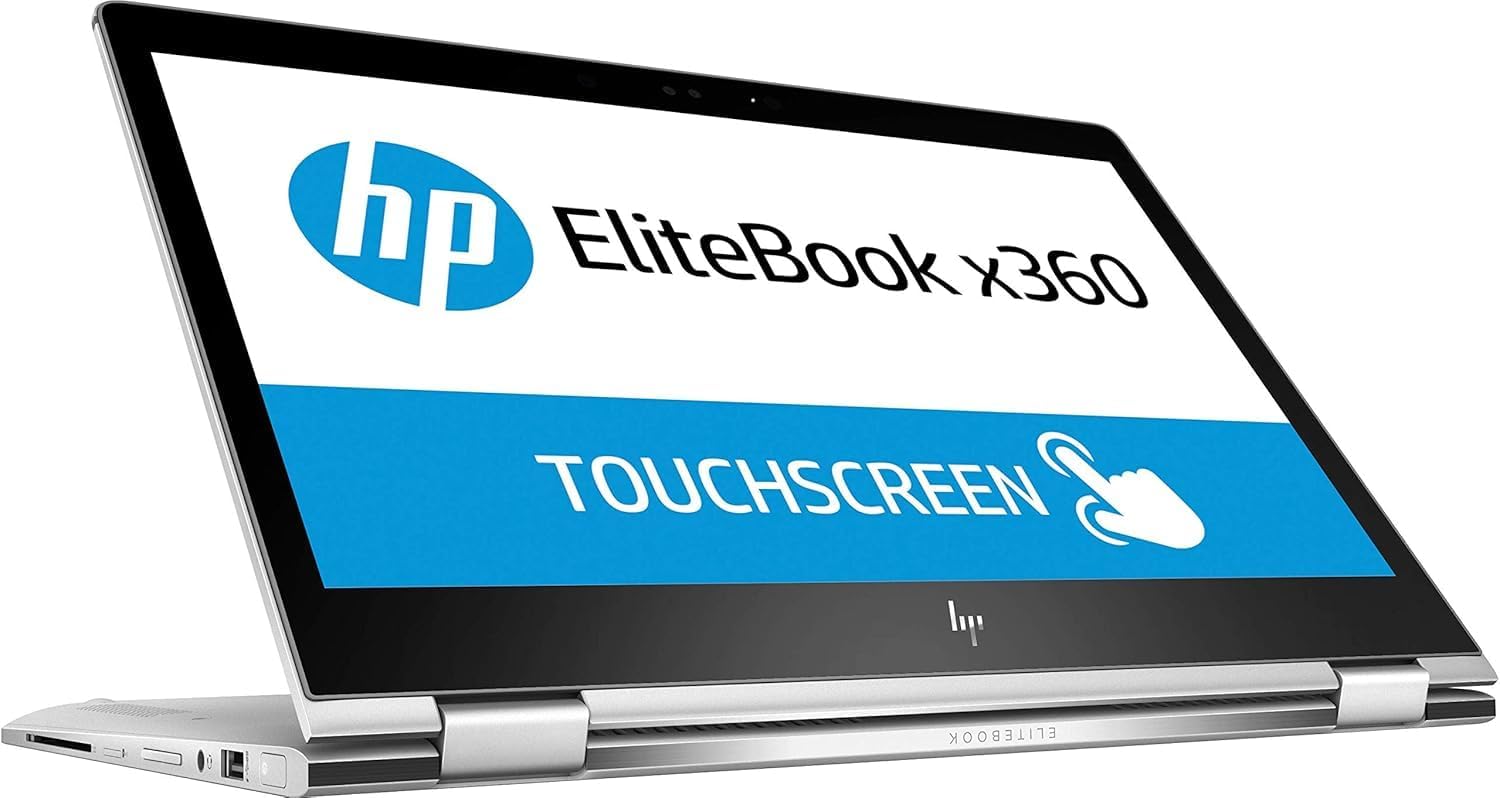 HP Elitebook X360 1030 G2, Windows 10, i7-7600U, 2.8 GHz, Intel HD Graphics 620, 512 GB, Silver (Renewed)