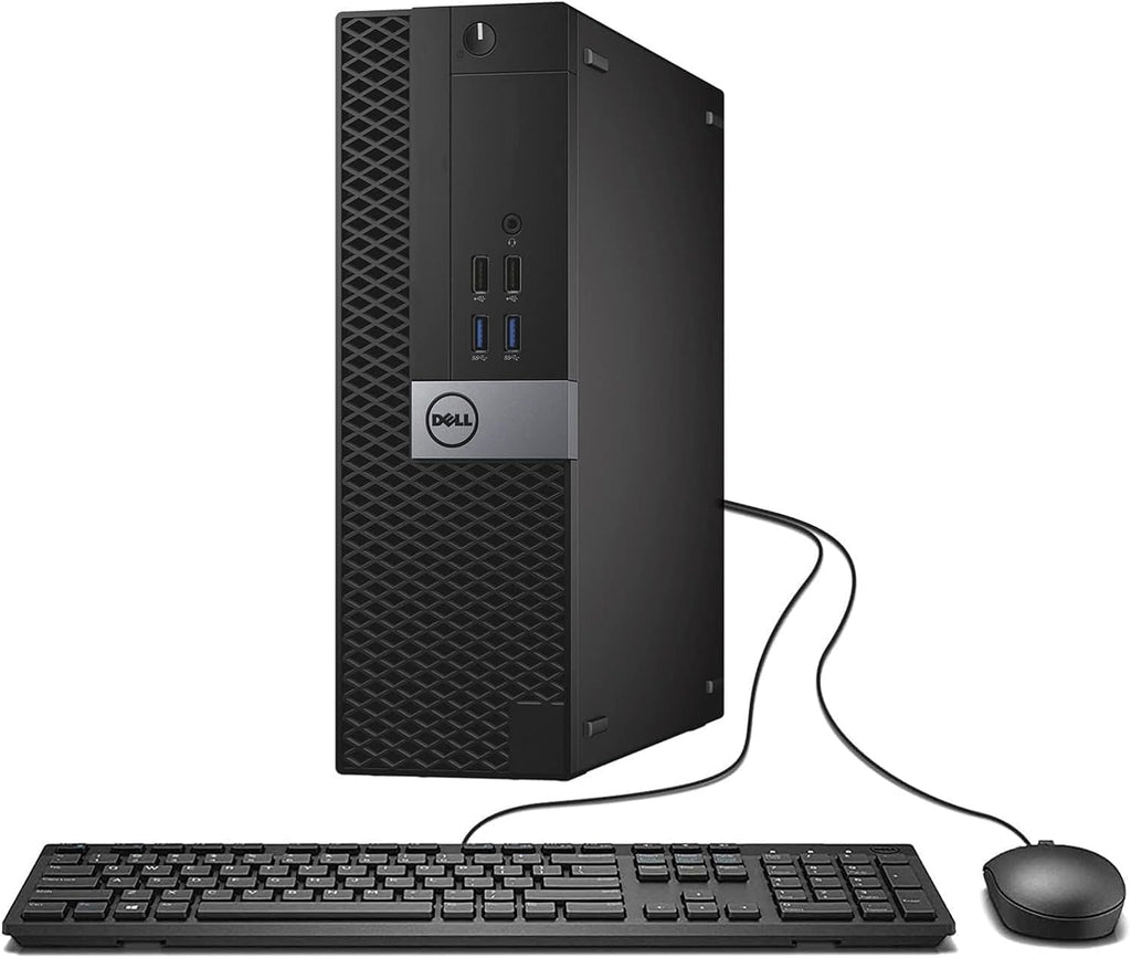 Dell OptiPlex 7040 SFF Desktop PC w/ 27in LCD FHD Monitor, 7040 SFF Desktop Intel Core i5-6th, 16GB RAM, 512GB SSD, RGB Keyboard, Win11 pro(Renewed)