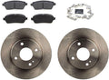 Front Rotors and Brake Pads Kit - Brake Kit Replacement for Ford Fiesta 2014 2015 2016 2017 1.0L l3, for Ford Fiesta 2011 2012 2013 2014 2015 2016 2017 2018 2019 1.6L l4