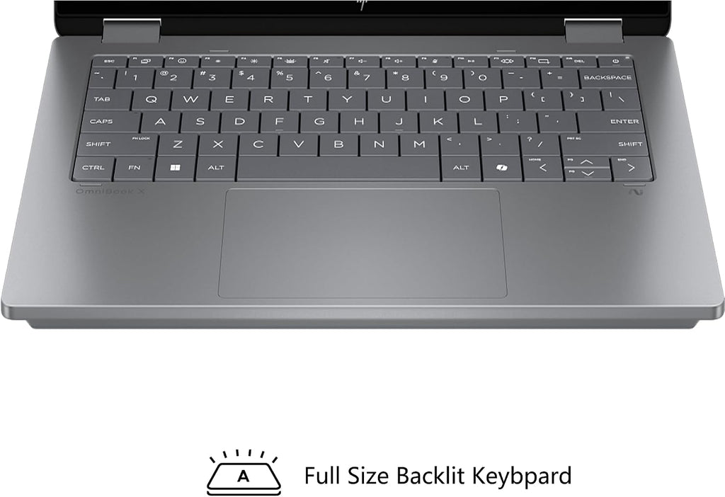 HP OmniBook X Flip 2-in-1 AI PC Laptop | 14' WUXGA Touch 400nits | AMD 6-core Ryzen AI 5 340 Up to 50 Tops | 16GB DDR5 512GB SSD | Backlit Wi-Fi6E 5MP IR Camera Poly Win11Pro w/DLCA Accessory