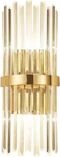 Crystal Wall Lamp Luxurious d Silver for Living Room Bedroom Decor Luminaire Bedside Wall Light Bathroom Fixtures,Energy Conservation Wall Light