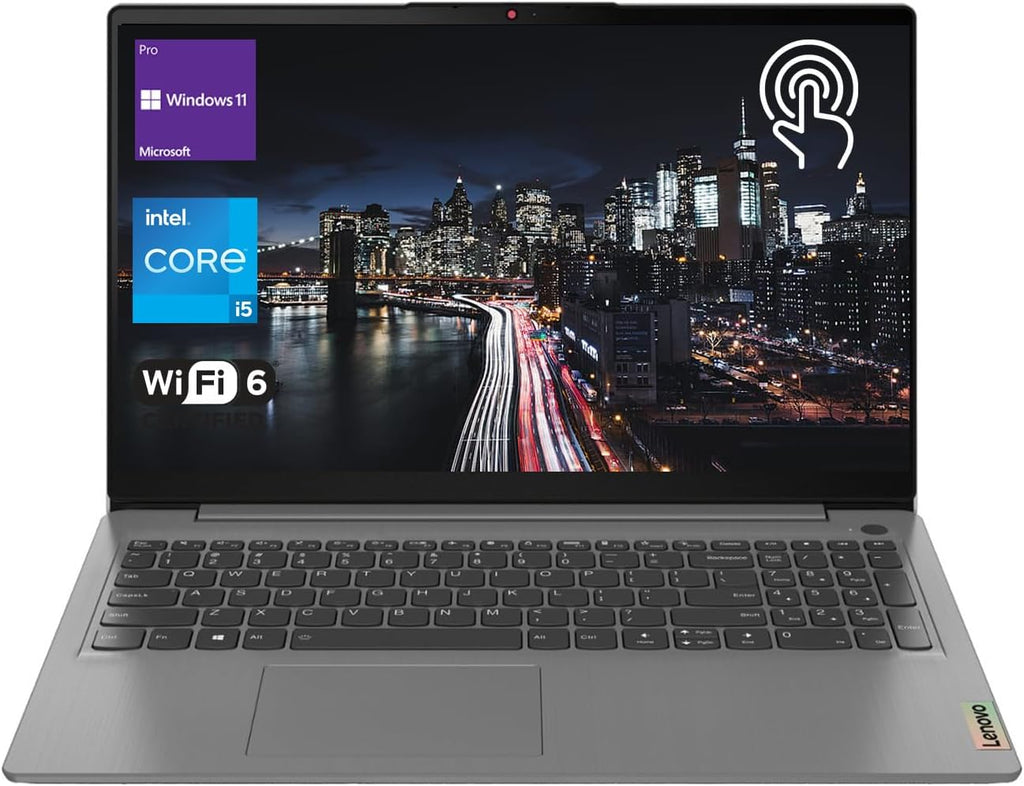 Lenovo IdeaPad 3 Laptop, 15.6' FHD Touchscreen Display, Intel Core i5-1135G7 Processor, 20GB RAM, 1TB SSD, Wi-Fi 6, SD Card Reader, HDMI, Webcam, Windows 11 Pro, Grey