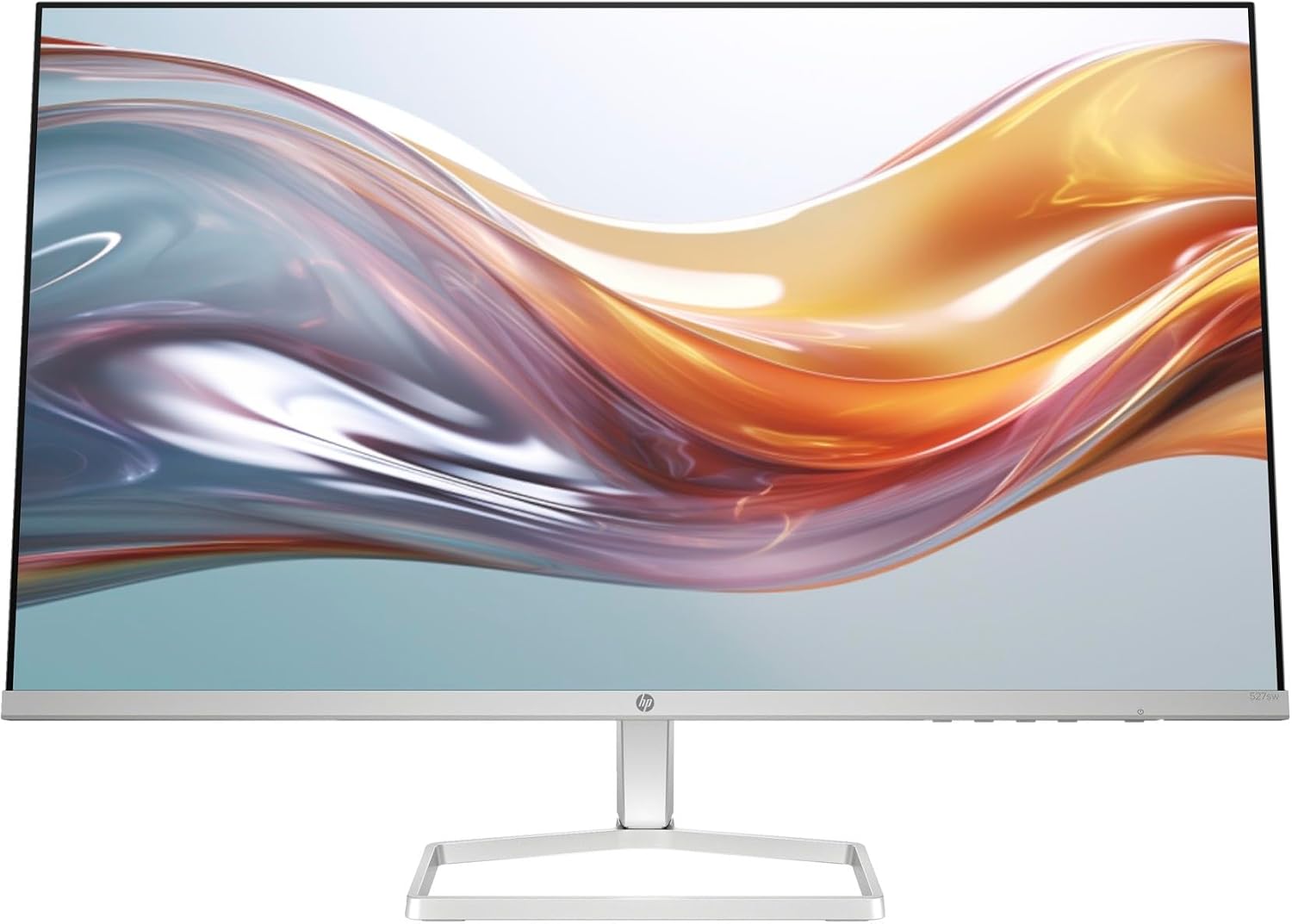 HP 27' FHD IPS (1920x1080) Monitor with Speakers Bundle with Docztorm Dock, 100Hz Refresh Rate, 2X HDMI, 1x VGA, Flicker-Free, Ideal for Home & Business, White/Silver (2026 Latest Model)