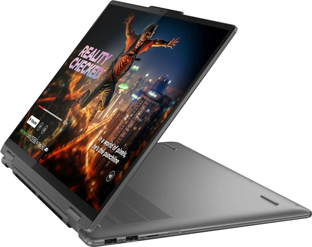 Lenovo Yoga 7i 2-in-1 16' 2K WUXGA Touchscreen Laptop, Intel Core Ultra 5 125U 12-Core Processor, 16GB RAM 1TB SSD, Fingerprint Reader, Backlit Keyboard, Wi-Fi 6E, Windows 11 Home, Storm Grey