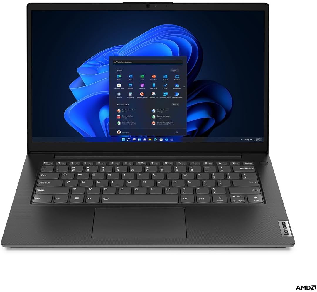Lenovo V14 G4 ABP 83FG000KUS 14' Notebook - Full HD - AMD Ryzen 5 7430U - 8 GB - 256 GB SSD - English Keyboard - Business Black