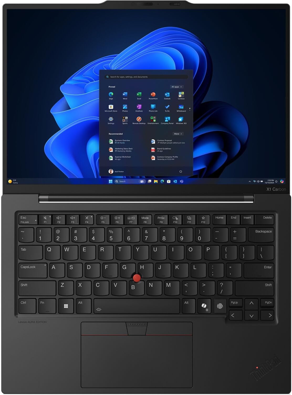 Lenovo ThinkPad X1 Carbon Gen 13 Aura Edition – 14' OLED Laptop – Intel Core Ultra 7 258V – 32 GB LPDDR5X – 512 GB NVMe SSD – Intel Arc Graphics – Wi-Fi 7 – Windows 11 Pro – Eclipse Black