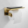 Brushed Gold Bathroom Accessories Hardware Towel Bar Rail Toilet Paper Holder Towel Rack Hook Soap Dish Toilet Brush,Holder with Cover