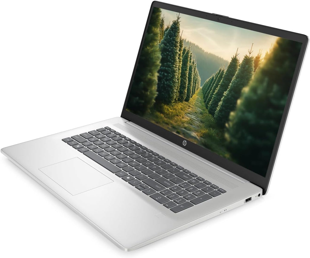 HP Touchscreen Laptop, 17.3' Business Laptop Computer, Windows 11, 32GB RAM 1TB SSD, Intel Core Ultra 7 255U, HD+ Display, Fingerprint Reader, Backlit Keyboard, SageNova Earphones, Silver