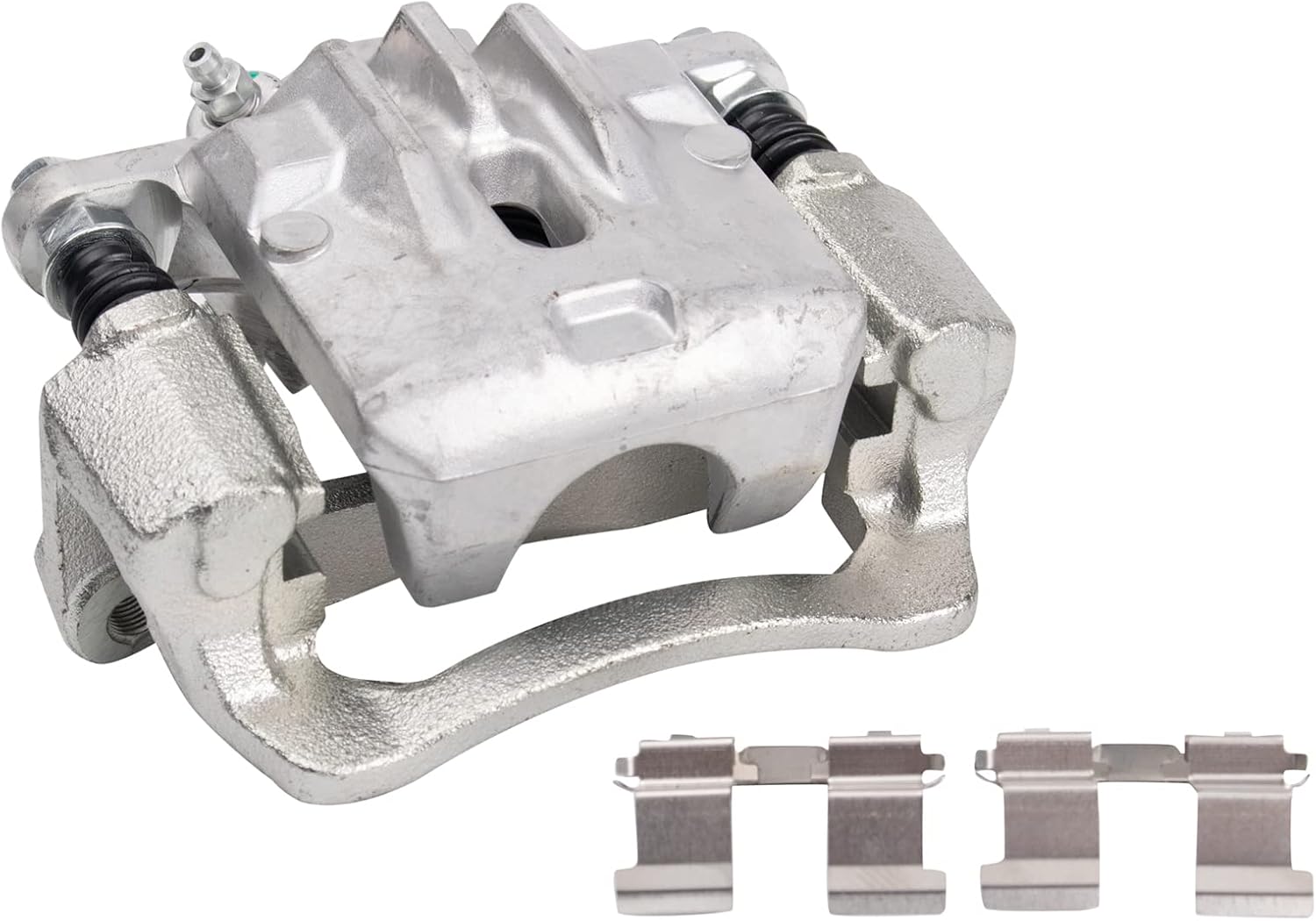 TRQ Rear Brake Pad and Rotor Set Ceramic Solid Rotors Calipers Compatible with 2012-2013 Subaru Impreza