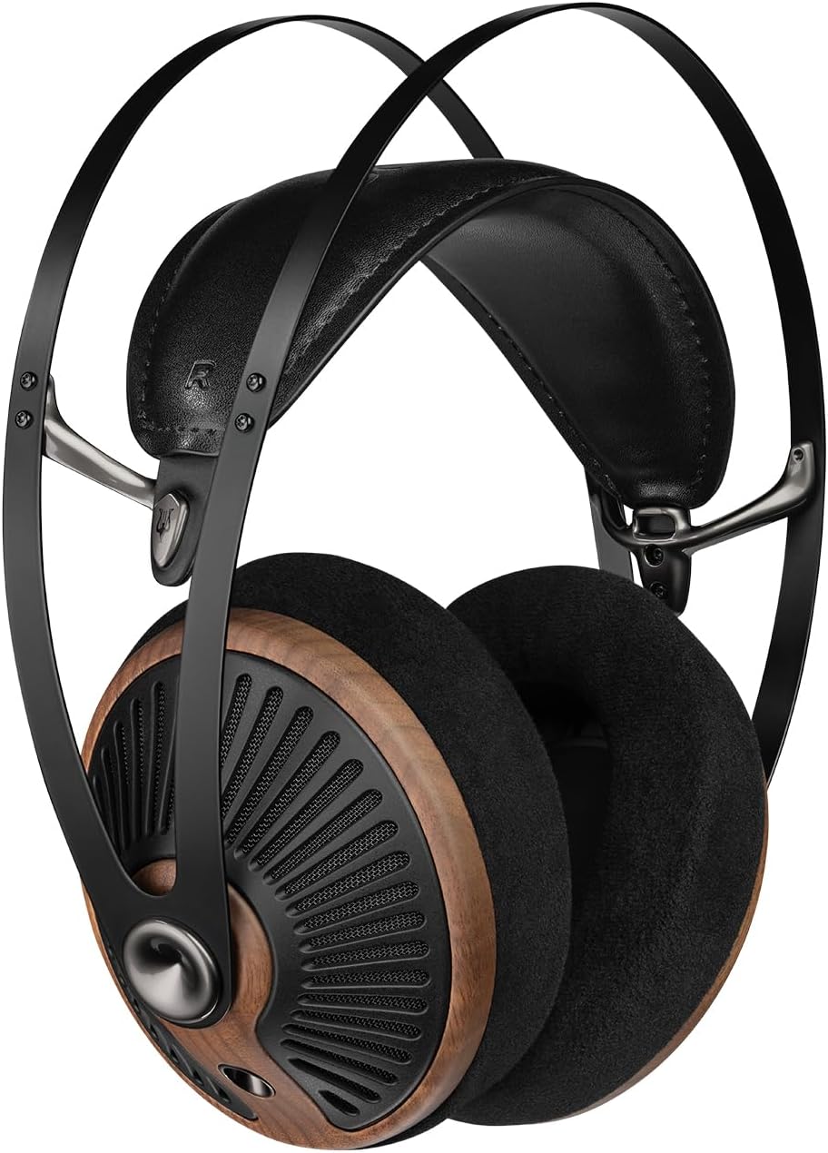 MEZE Audio 105 Silva | Wired Over-The-Ear Lightweight Audiophile Open-Back Headphones | 50mm Dynamic Drivers | Low Impedance 42 Ohms | Cables and Carrying Pouch Included