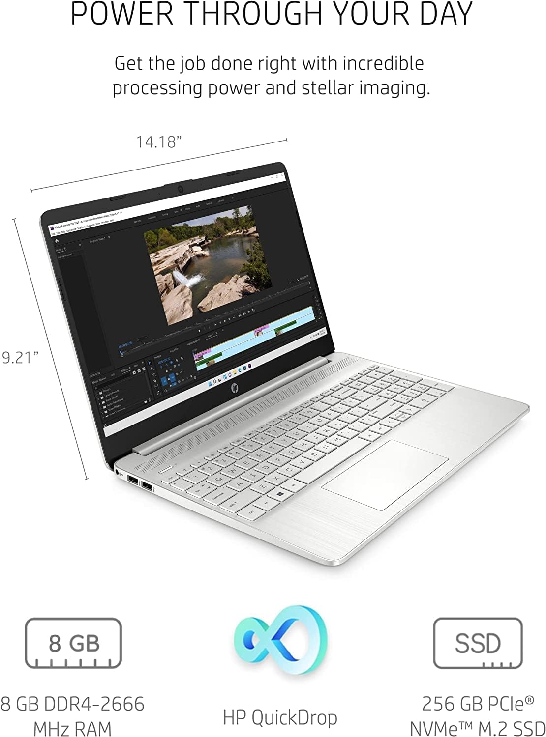 HP [Windows 11 Pro 15 15.6' FHD Business Laptop Computer, 11th Generation Intel 4-core i5-1135G7 (Beat i7-1160G7), 16GB RAM 1TB PCIe SSD, Intel Iris Xe Graphics, Numeric Keypad, BT 5.2, HDMI, w/Hub