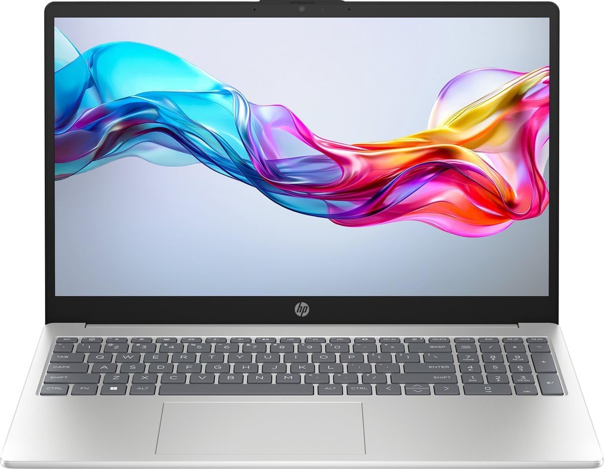 HP 15 Laptop / 15.6' 1920x1080 / 10 Cores Intel i7-1255U Intel Iris Xe Graphics / 48GB DDR4 4TB NVMe SSD/Wi-Fi 6 / Win11 Pro/Natural Silver / 32GB USB/Business/Student