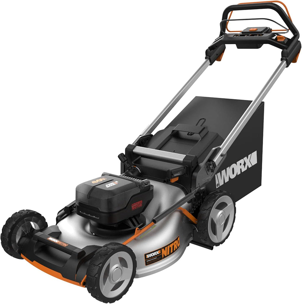 WORX 20V & 40V Cordless Lawn Care Bundle with String Trimmer, Leaf Blower & Self-Propelled Mower