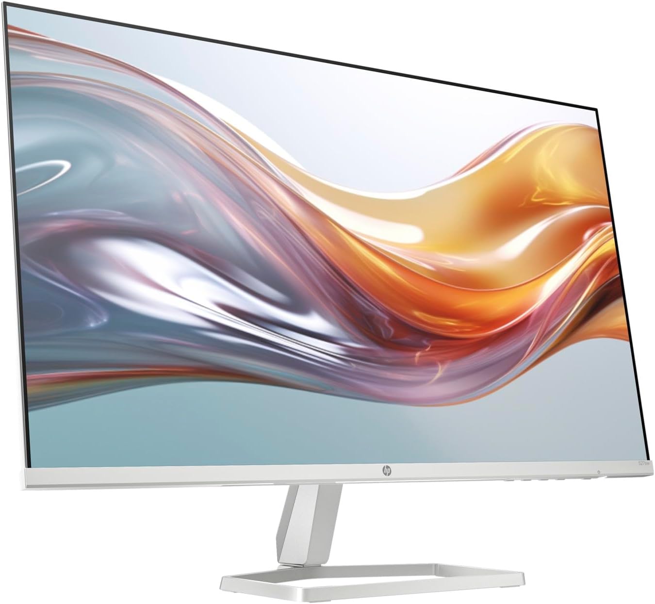 HP 27' FHD IPS (1920x1080) Monitor with Speakers Bundle with Docztorm Dock, 100Hz Refresh Rate, 2X HDMI, 1x VGA, Flicker-Free, Ideal for Home & Business, White/Silver (2026 Latest Model)