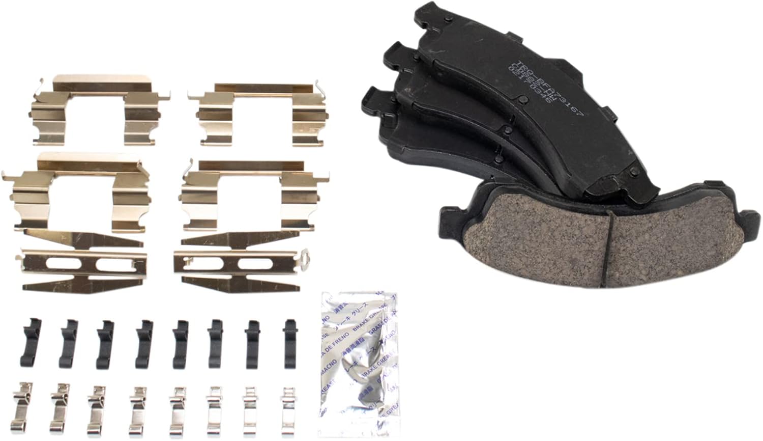 TRQ Front Brake Pad and Rotor Set Ceramic Rotors Calipers Hoses Compatible with 2002-2005 Chevrolet Trailblazer GMC Envoy 2004-2005 Buick Rainier Oldsmobile Bravada 2005 Isuzu Ascender