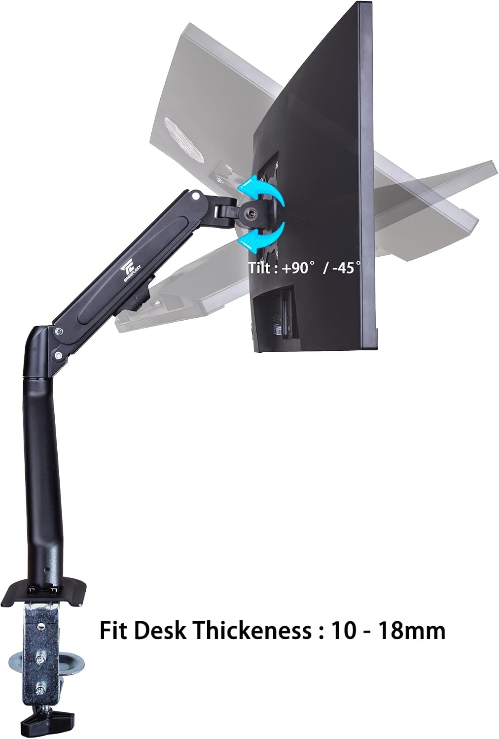 ASUS TUF Gaming 27' FHD IPS Monitor with 1ms Response Time, 180Hz Refresh Rate, Anti Glare, Flicker Free, VESA Mount (100mm), Displayport, HDMI, Black Color w/DKZ Hub & ErgoFlexy Single Mount Arm