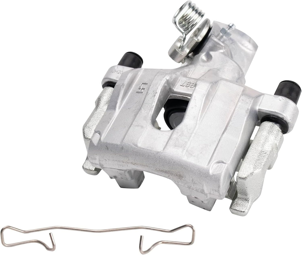 TRQ Rear Brake Pad and Rotor Set Ceramic Rotors Calipers Compatible with 2007 Ford Focus