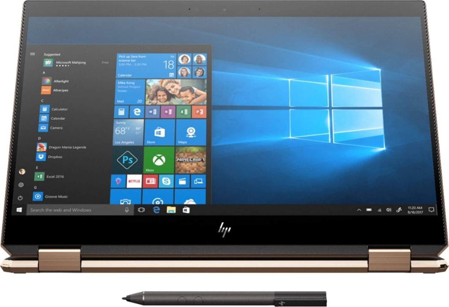 HP Spectre x360-15.6' 4K Touch - 10th gen i7-10510U - 16GB - 512GB Optane SSD - Dark Ash