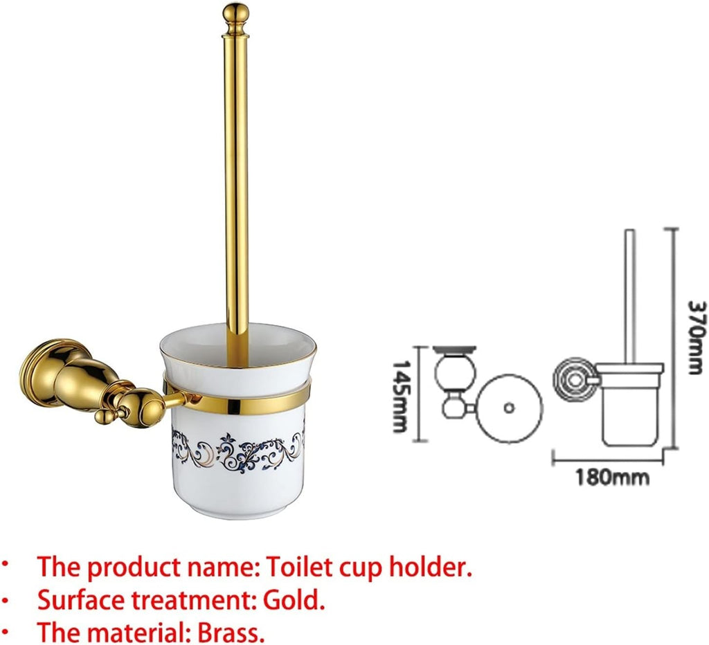 KETTEL Bathroom Hardware ， Gold Robe Hook Towel Rail，Fixtures Holder Bathroom Accessories,Wall-Mounted Bathroom Rack Accessory (Color : Single rob)