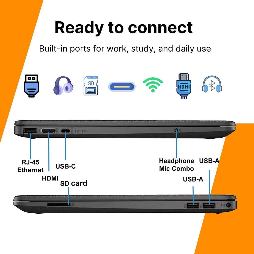 HP 15.6' FHD Laptop for Business & Student • 2026 Edition • Intel Core i3(Beats i7-1165G7) • 8GB RAM • 256GB PCIe SSD • Copilot AI • Wi-Fi 6 & Bluetooth 5 • Windows 11