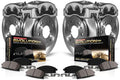 PowerStop Front and Rear Brake & Caliper Kit for Acura TL 1999-03 - Ceramic Brake Pads + Calipers + Disc Rotors Replacement, KCOE2295