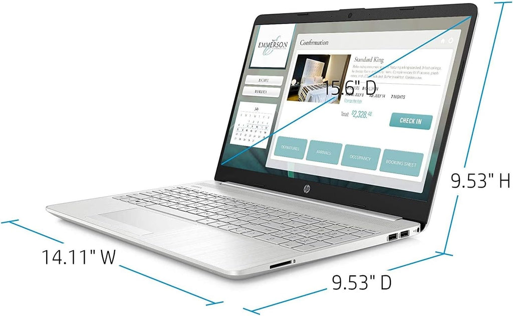 HP Laptop 15-dy1079ms (Core i7-1065G7) 15.6 Full HD 1920x1080 IPS touchscreen 12GB DDR4 Ram, 256GB SSD, Webcam, HDMI, Silver, Windows 10 Home