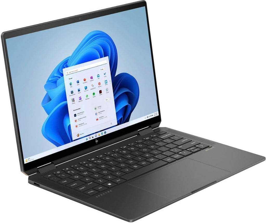 HP 2024 Spectre x360 2-in-1 Laptop 14' 2880x1800 120Hz Touch 16-Core Intel Evo Core Ultra 7 155H Arc Graphics 32GB LPDDR5 4TB SSD Thunderbolt 4 WiFi BT Webcam Backlit KB Fingerprint Windows 11 Pro