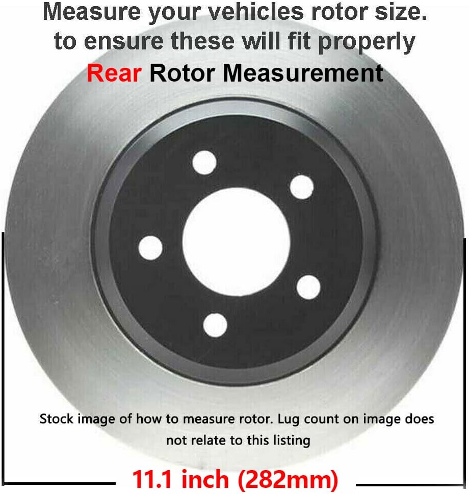 Detroit Axle - Brake Kit for 2008-12 Honda Accord Drilled & Slotted Disc Rotors Ceramic Brakes Pads Replacement : 11.10' Front Rear Rotors