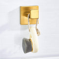 Towel Rack Multi-Function Towel Rack Home Towel Shelf with Wall Mounted Gold Polished Towel Bathroom Accessory Storage/Towel Hook It's so Kind of You