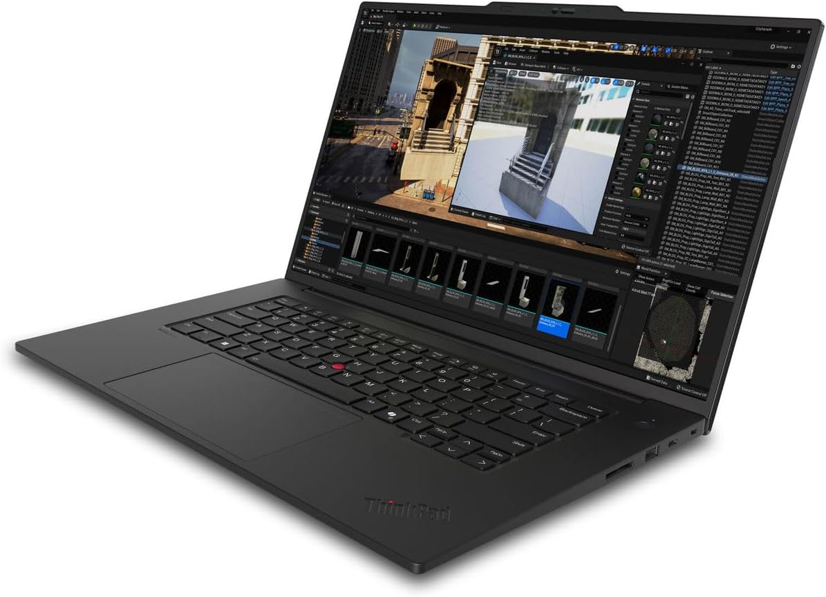 Lenovo ThinkPad P1 Gen 7 21KV0000US 16' Mobile Workstation - WQXGA - Intel Core Ultra 7 155H - Intel Evo Platform - 32 GB - 1 TB SSD - English Keyboard - Black