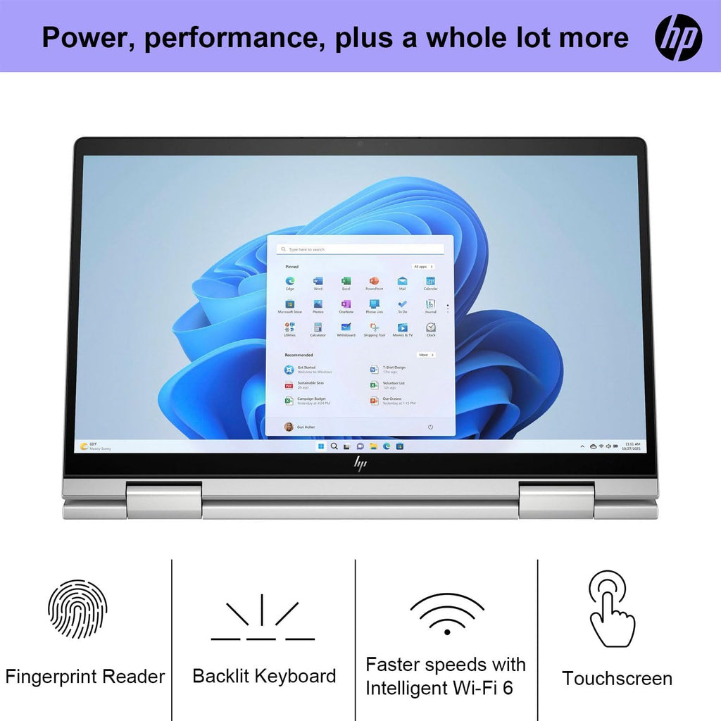 HP Envy X360 Business 14' Touchscreen Intel Core 7 2-in-1 Convertible Laptop, 14' FHD 1920 * 1080 Touchscreen, Core 7 150U (Beats Intel i7-14700), 16GB RAM, 1TB SSD, FP Reader, Wi-Fi 6, W11P