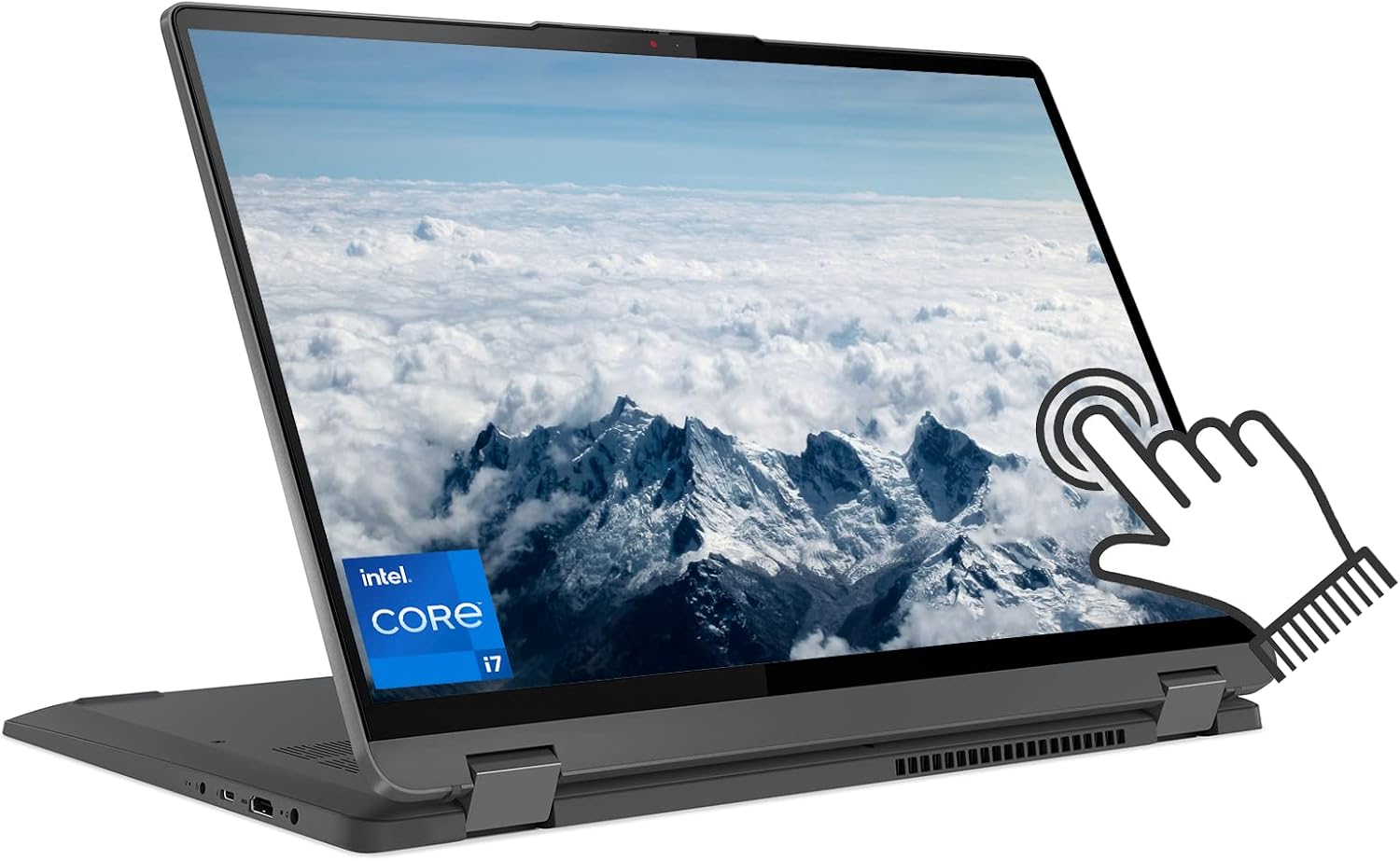 Lenovo IdaePad Flex 5 16' 2-in-1 Laptop, 2.5K Touchscreen, Intel Core i7-1255U(> i7-1165G7), 16GB RAM, 1TB NVMe SSD, Backlit Keyboard, Fingerprint, WIFi6, Thunderbolt 4, Win 11,CUE Accessories