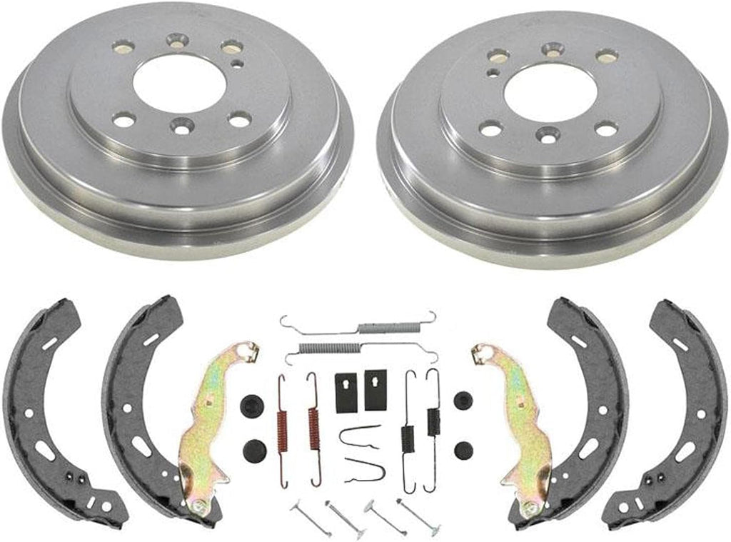 Rear Drums Rear Brake Shoes Replacement Part for Ford Fiesta 11-19 SE With Rear Drum Brakes 4pc